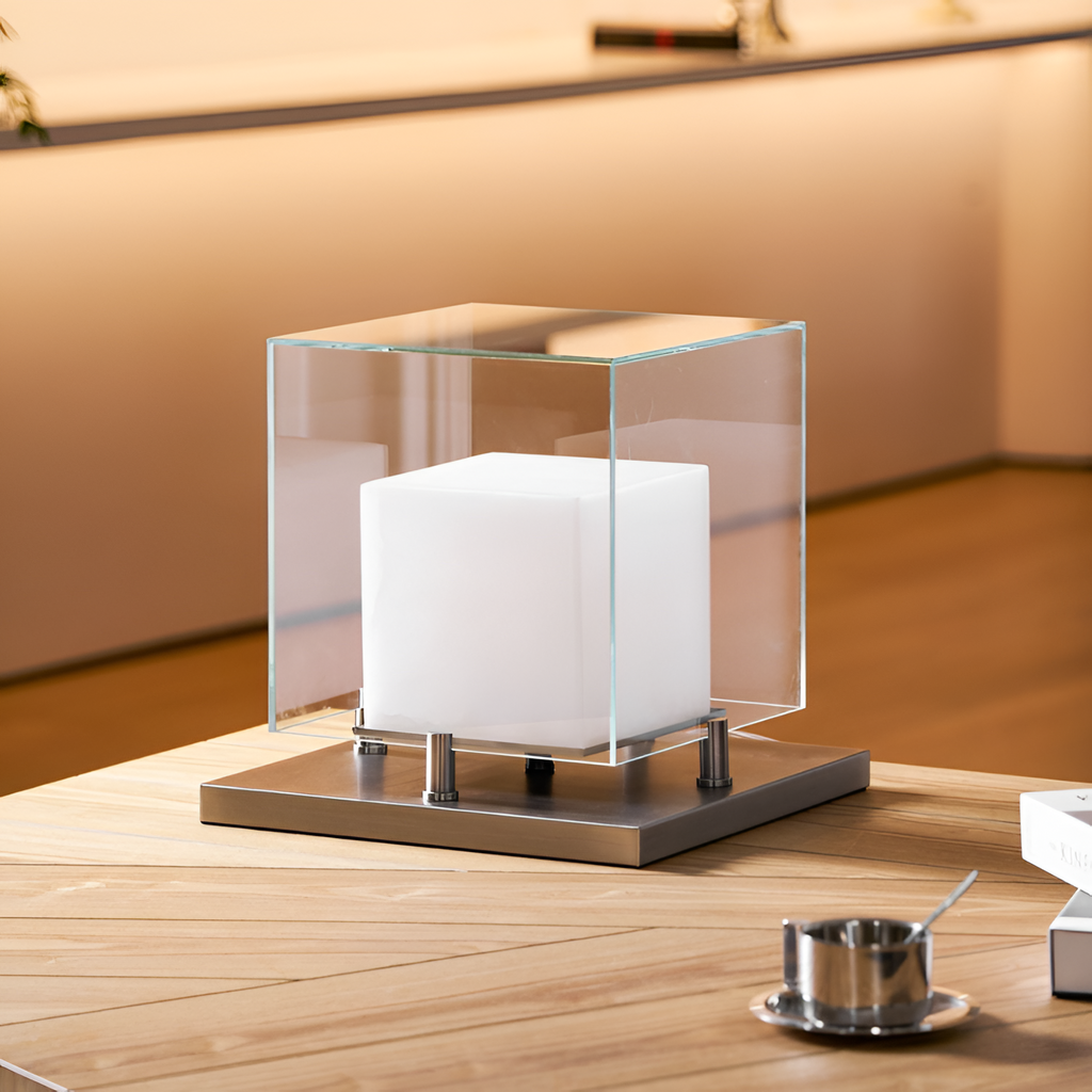 Minimalistisk Geometrisk Bordlampe - Industriel