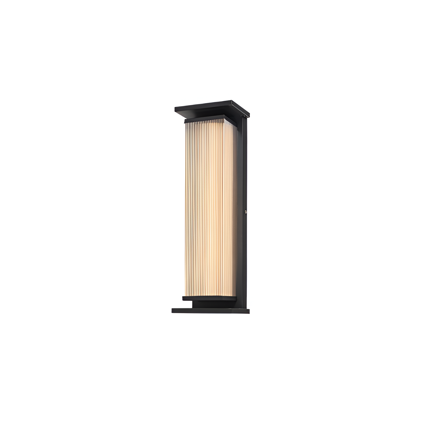 Rillet Lineær Solenergi Væglampe - Minimalistisk