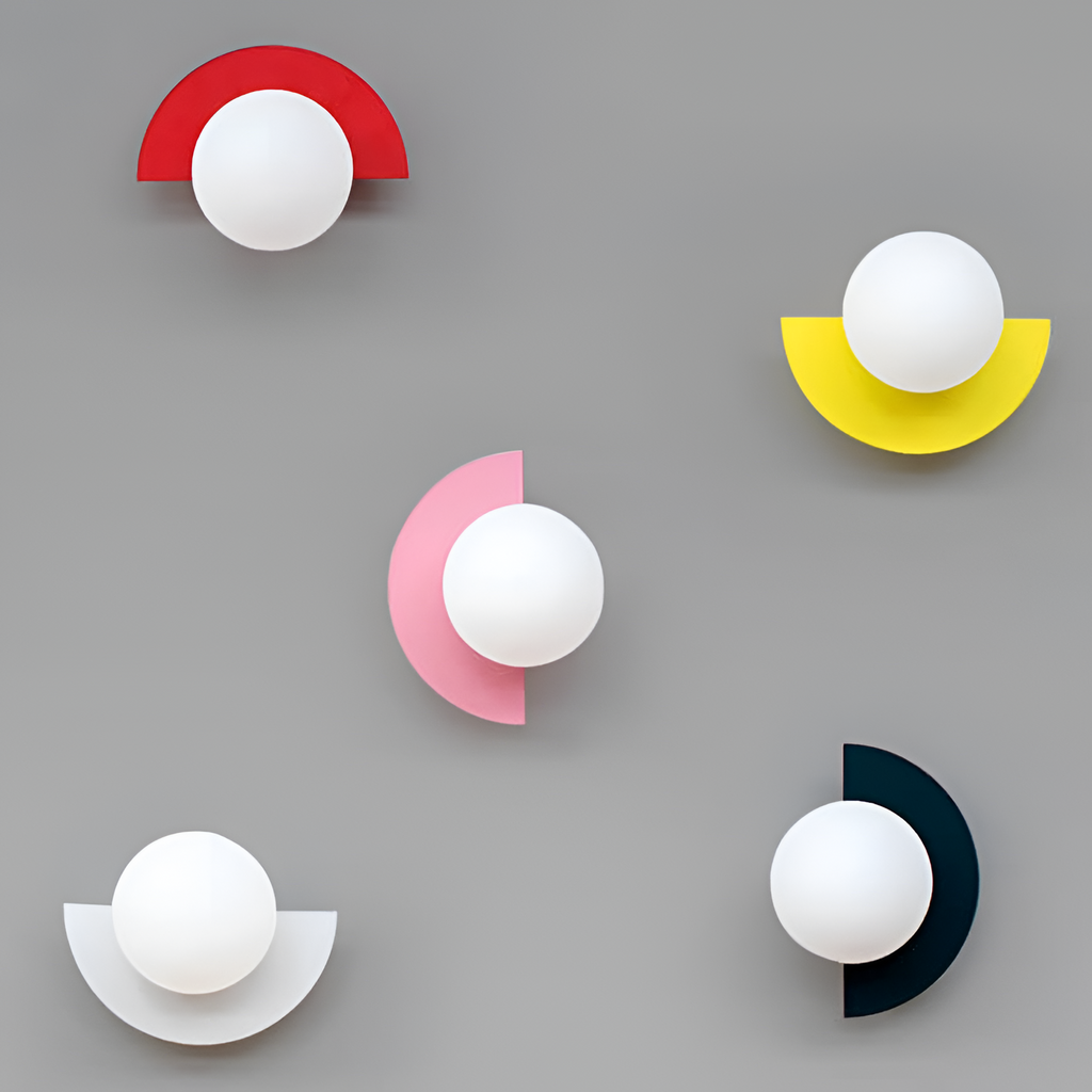 Minimalistisk Geometrisk Væglampe - Drejelig