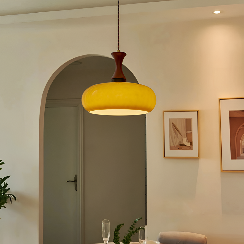 Retro Blankt Pendellampe - Dansk Vintage Stil