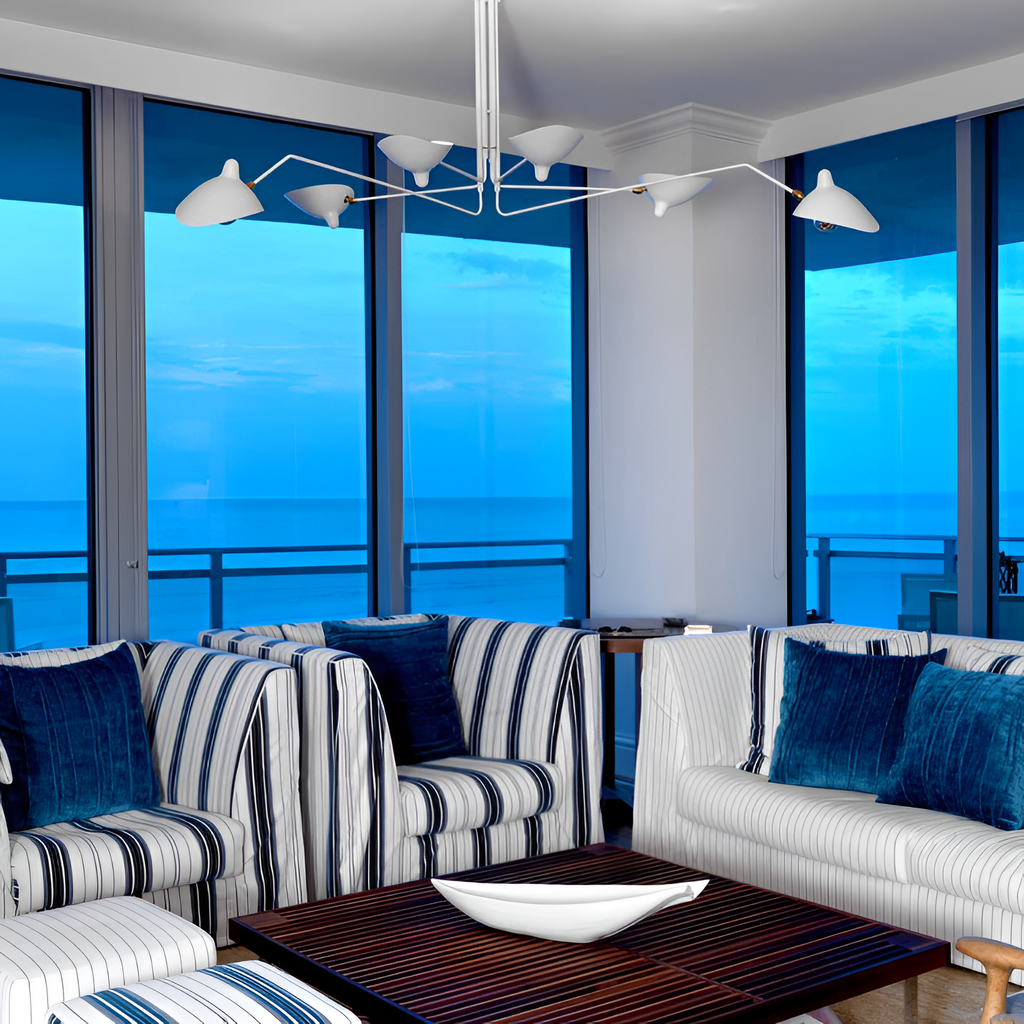 Moderne Lysekrone Med Flere Arme - Justerbar Belysning