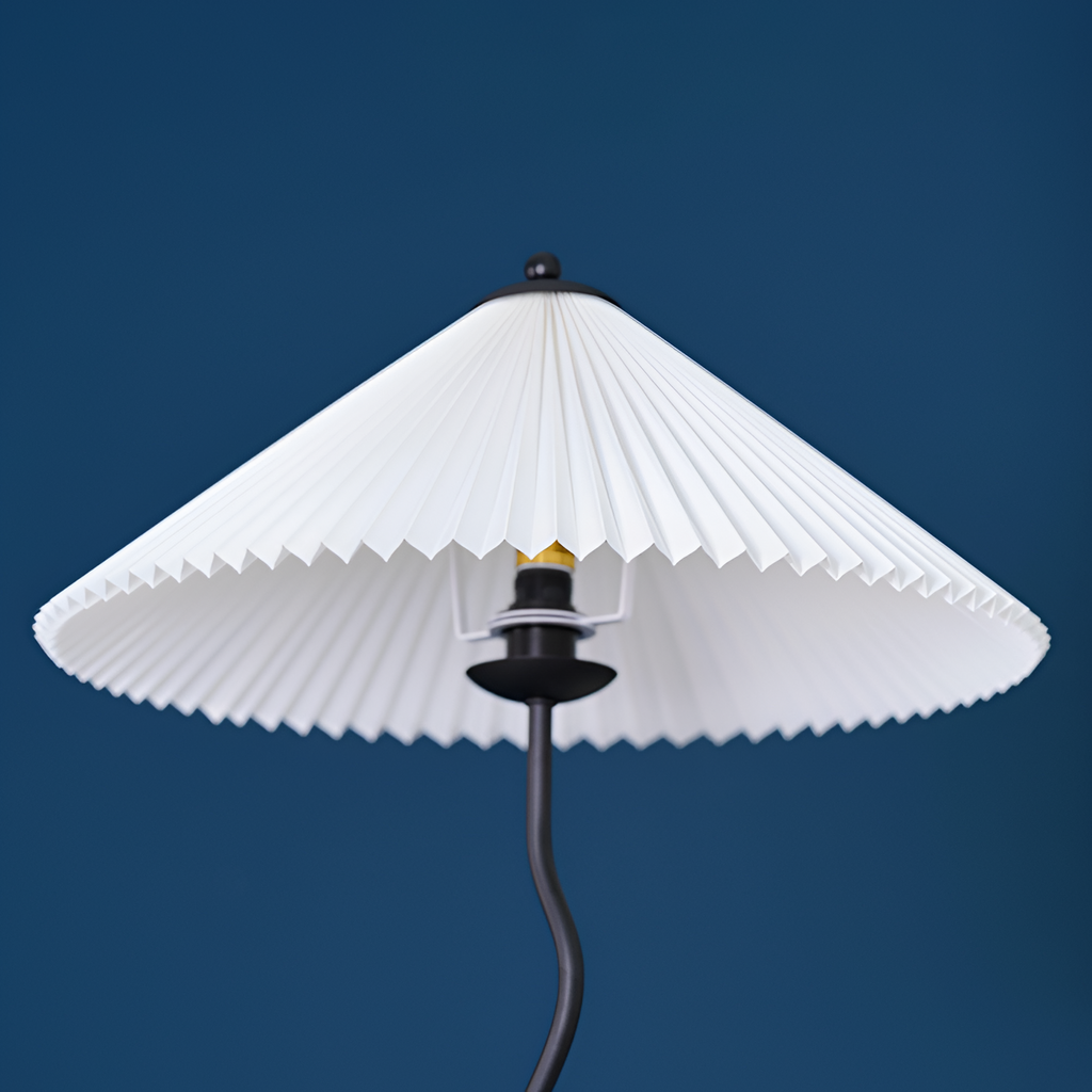 Plisseret Bølget Gulvlampe - Minimalistisk