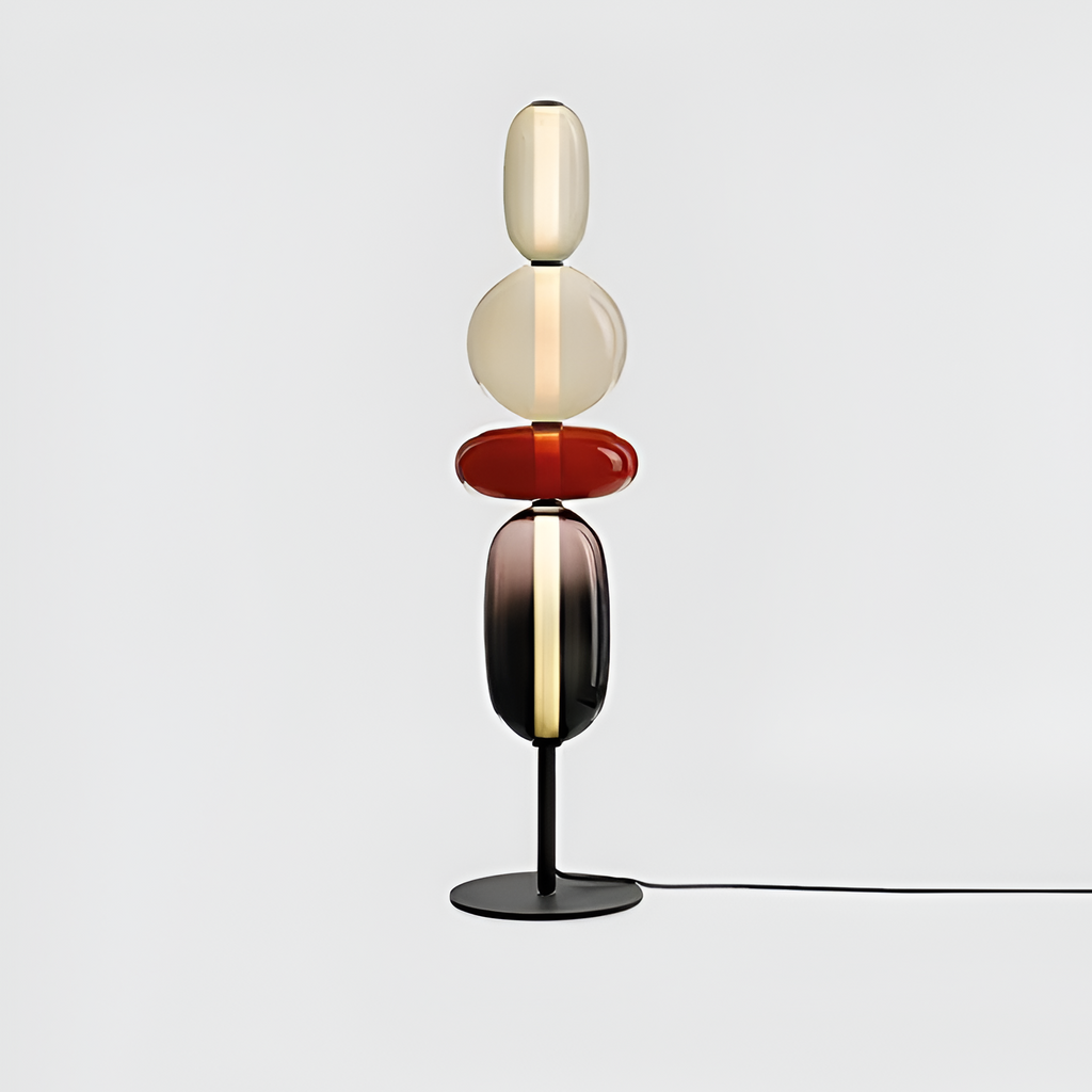 Stablet Geometrisk Glasgulvlampe - Moderne