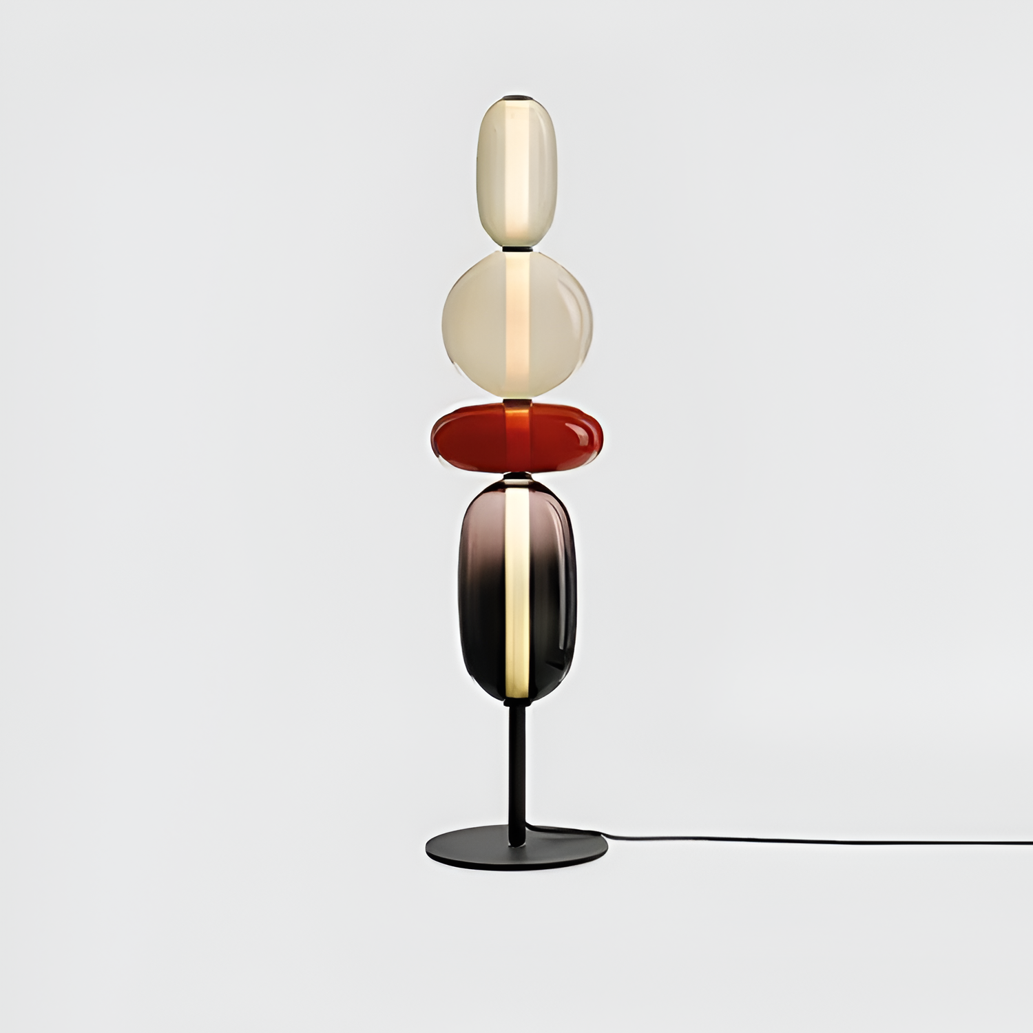 Stablet Geometrisk Glasgulvlampe - Moderne