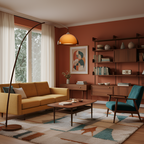 Mid-century Moderne Buegulvlampe - Justerbar