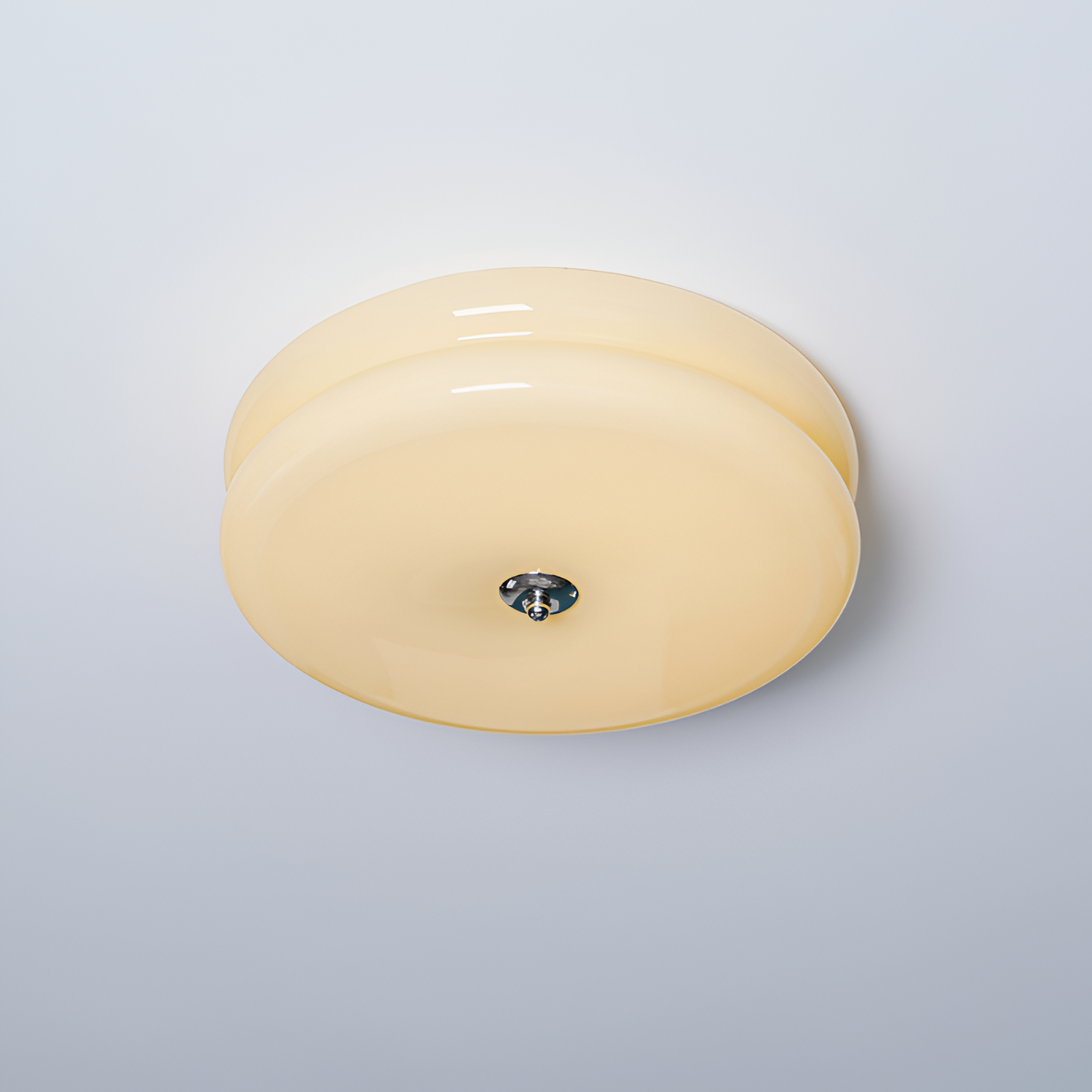 Blanke Loftlampe med Etager - Rundet