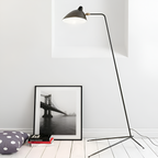 Industriel Minimalistisk Gulvlampe - Justerbar