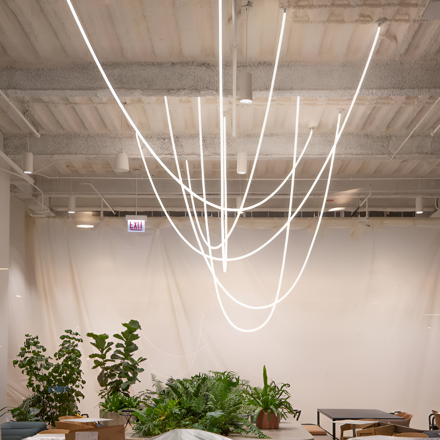 Minimalistisk Modulær Loop Lysekrone - Justerbar