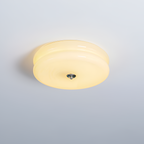 Blanke Loftlampe med Etager - Rundet