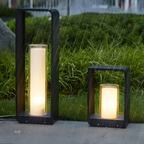 Minimalistisk Rektangulær Gulvlanterne - Åben Ramme