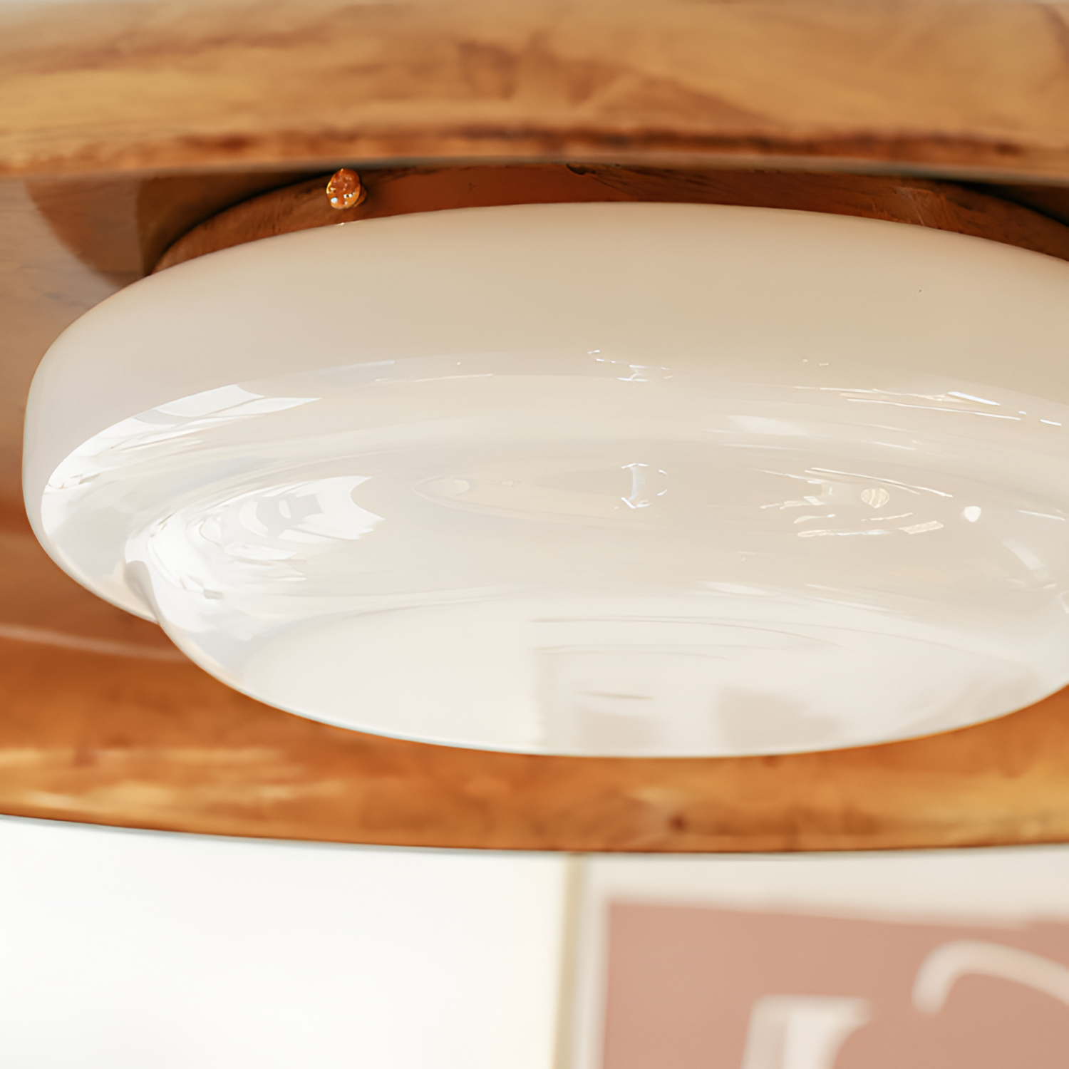 Antik Tekstureret Loftslampe - Minimalistisk