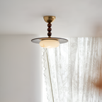 Skulpturel Alabast Loftlampe - Moderne