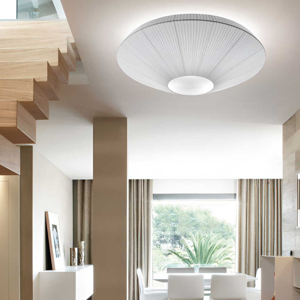 Plisseret Minimalistisk Loftlampe - Dæmpbar