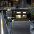 Zen-stil Solcellelampe til Søjle - Minimalistisk