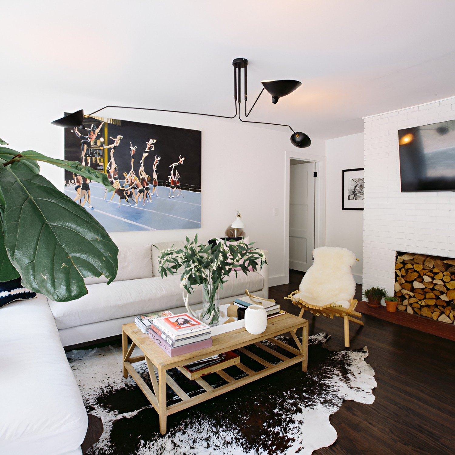 Moderne Lysekrone Med Flere Arme - Justerbar Belysning
