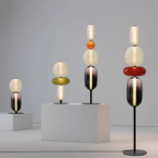 Stablet Geometrisk Glasgulvlampe - Moderne