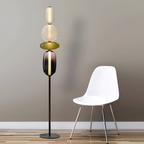 Stablet Geometrisk Glasgulvlampe - Moderne