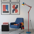 Memphis Industrial gulvlampe med flere arme – justerbar