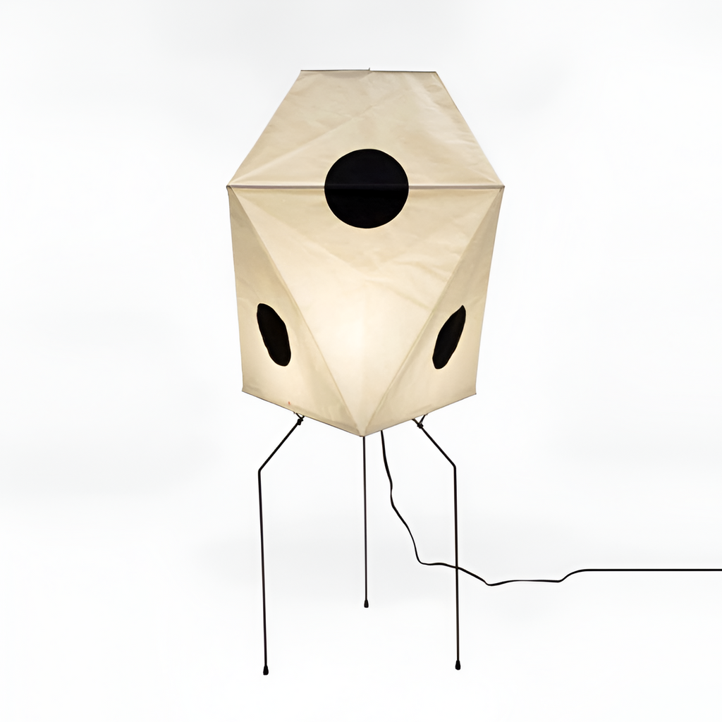 Geometrisk Papirlampe i Washi - Minimalistisk