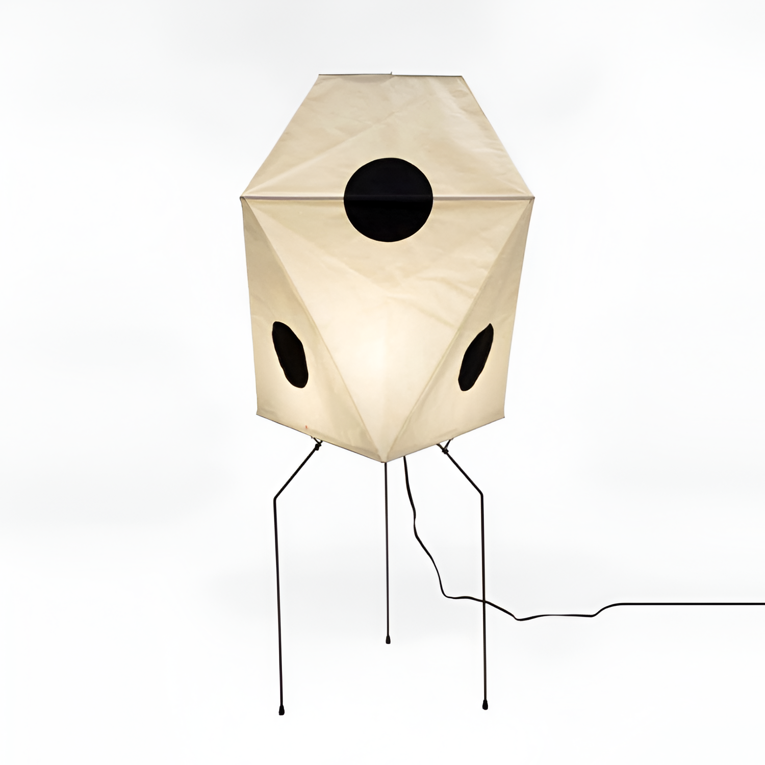Geometrisk Papirlampe i Washi - Minimalistisk