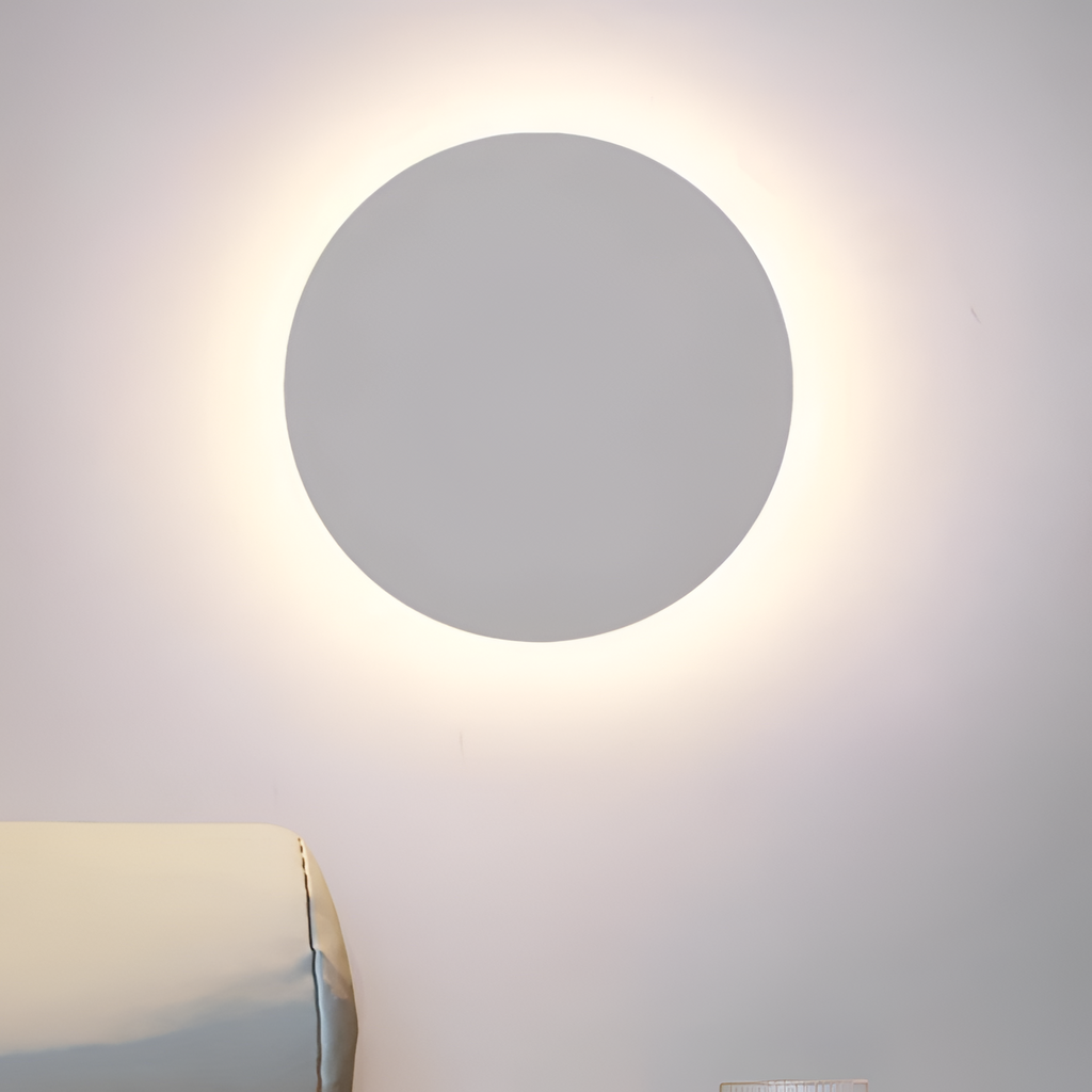 Minimalistisk Rund Væglampe - Moderne