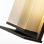 Rillet Lineær Solenergi Væglampe - Minimalistisk