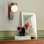 Minimalistisk buet væglampe – Art Deco-stil