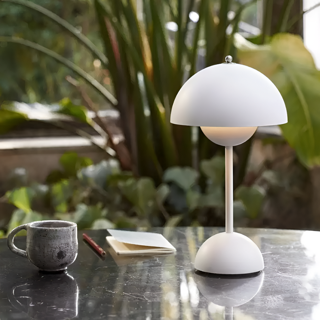 Minimalistisk Bærbar Bordlampe - Dæmpbar