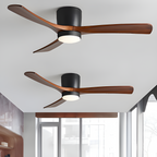 Nordisk Træ Loftsventilatorslampe - Justerbar