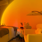 Sunset Projektionsgulvlampe - Gylden Time Stemningsbelysning