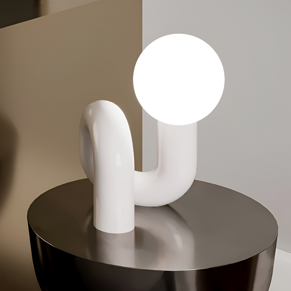 Moderne Skulpturel Bordlampe -  Minimalistisk