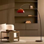 Mid-century Moderne Buegulvlampe - Justerbar