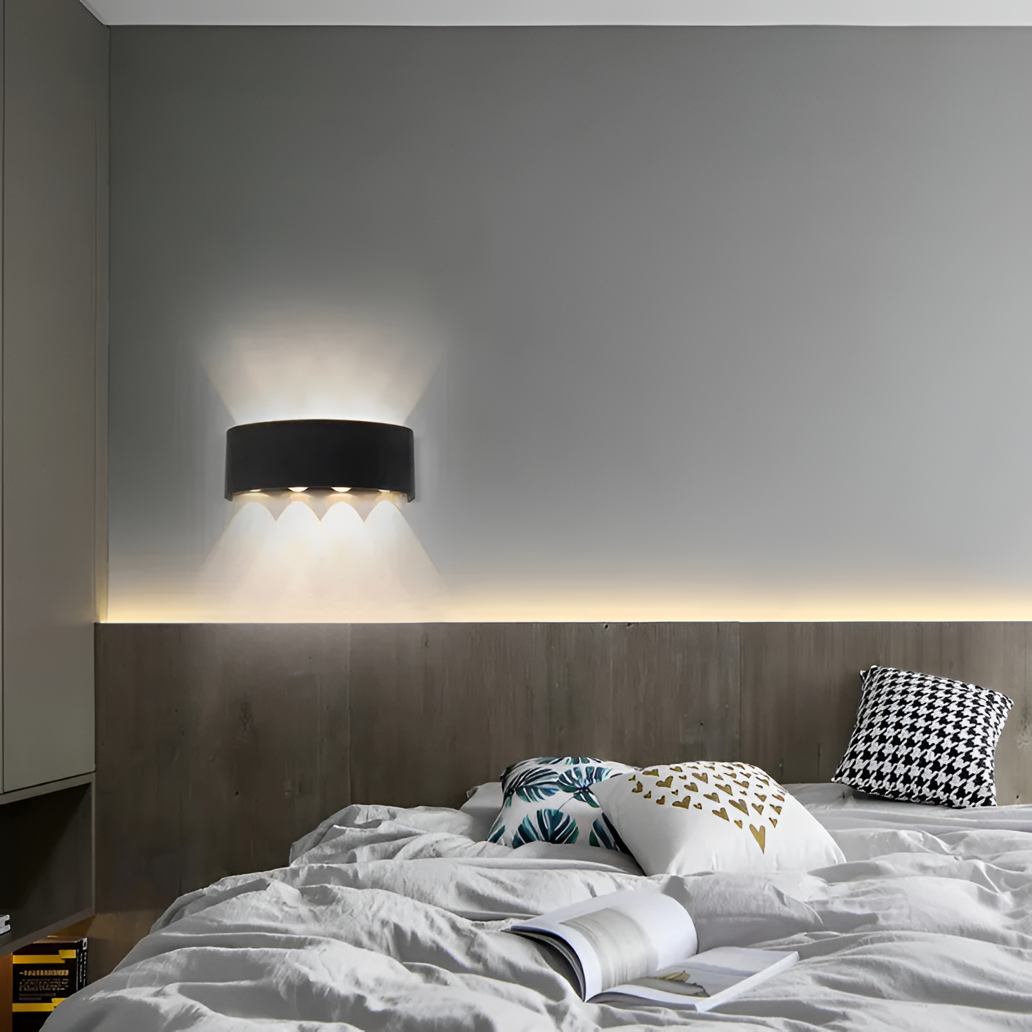 Moderne LED-væglampe – justerbar belysning