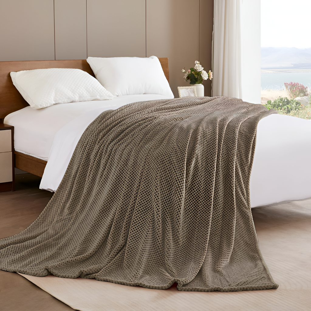 Plysset Tekstureret Plaid - Alsidig