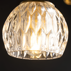 Crescent-figur med struktureret loftlampe – lysdæmpbar