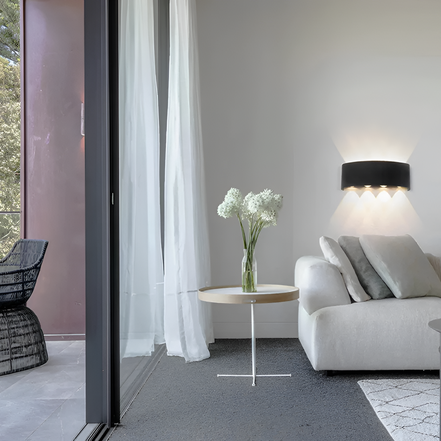 Moderne LED-væglampe – justerbar belysning