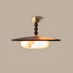 Skulpturel Alabast Loftlampe - Moderne