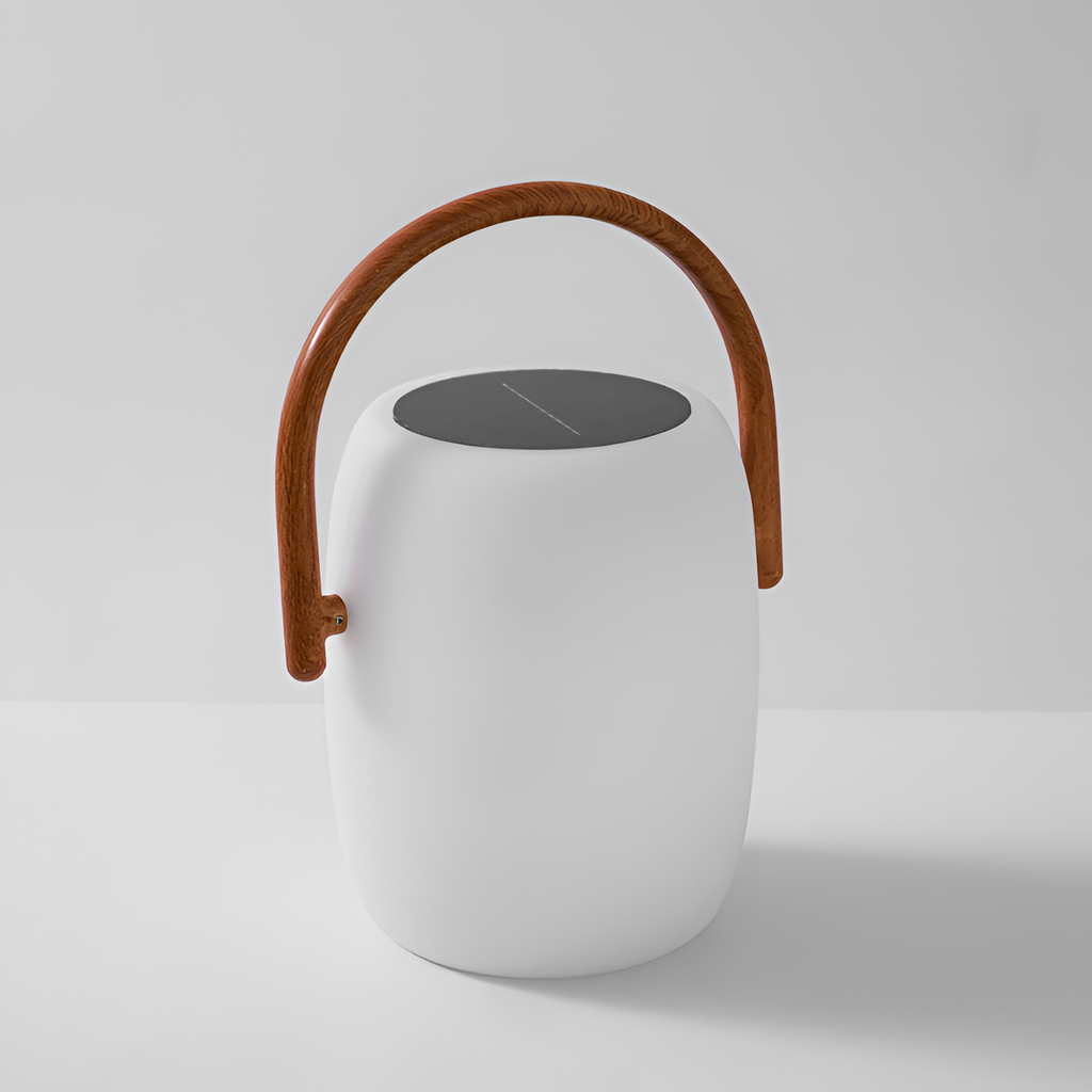 Minimalistisk bærbar lanterne lampe - solcelledrevet