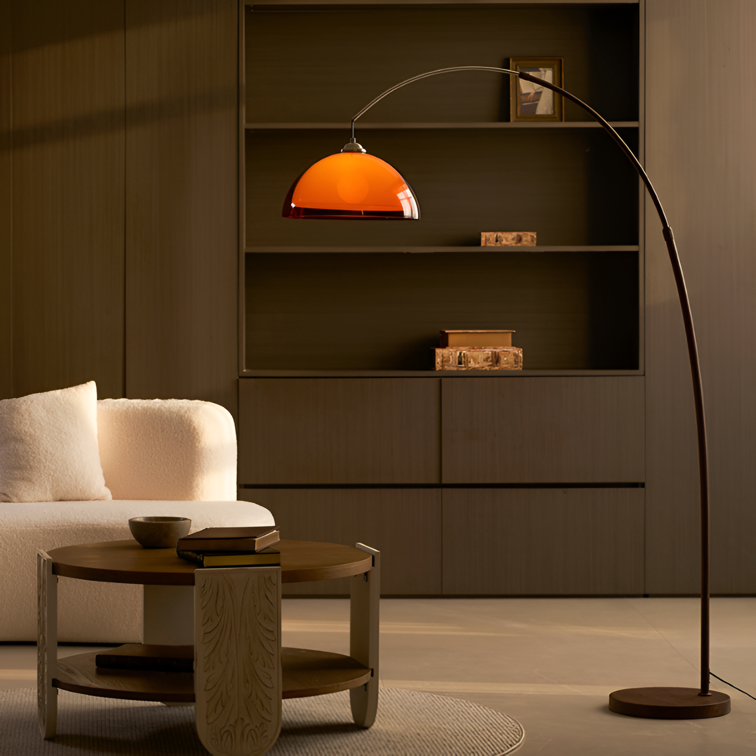 Mid-century Moderne Buegulvlampe - Justerbar