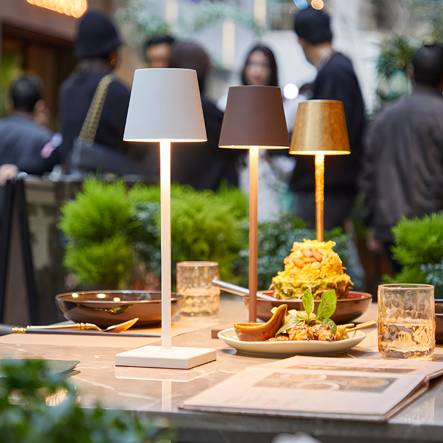 Minimalistisk Trådløs Bordlampe - Dæmpbar