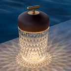 Minimalistisk Facetteret Bærbar Lampe - Ledningsfri