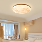 Minimalistisk loftslampe i måneform – indbygget