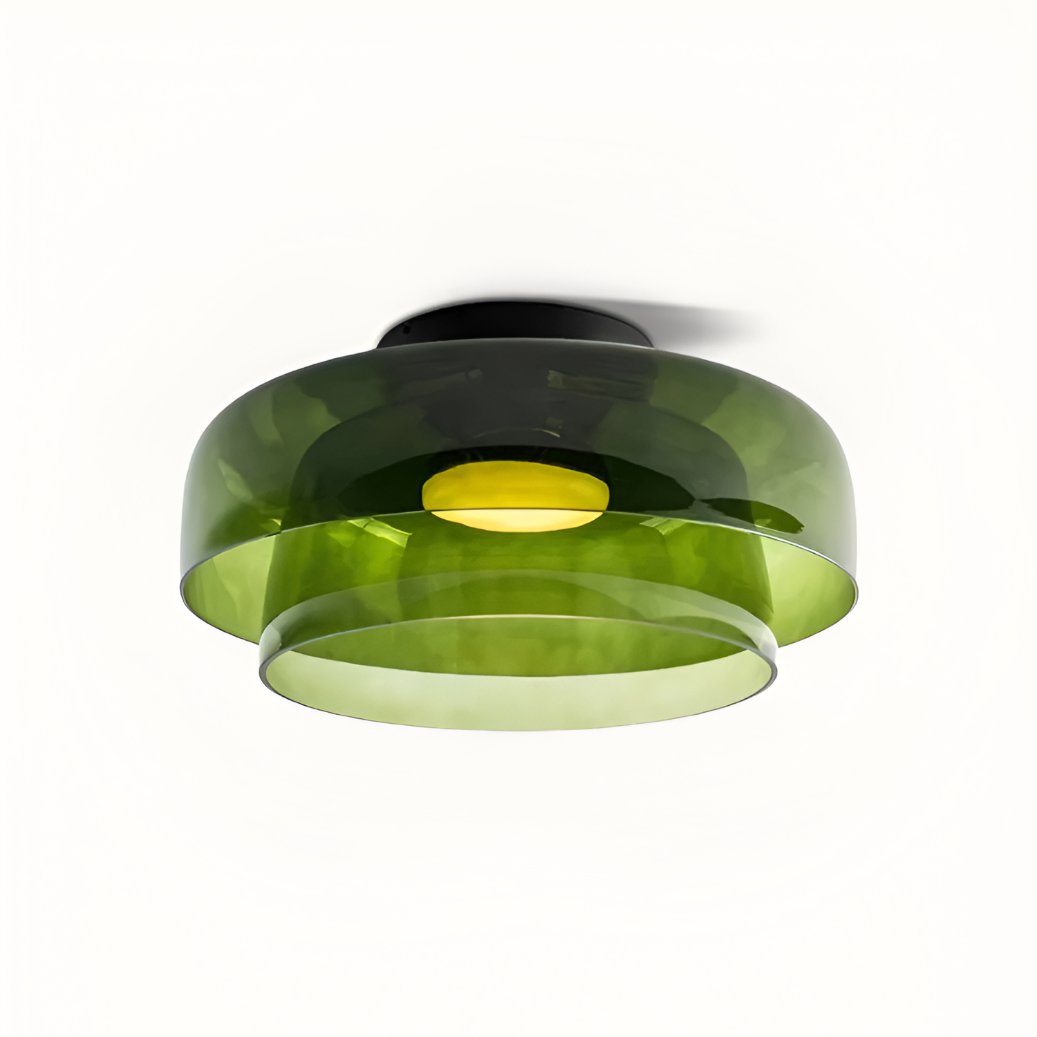 Flerlaget Transparent Glasloftlampe - Minimalistisk