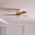 Nordisk Træ Loftsventilatorslampe - Justerbar