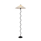 Plisseret Bølget Gulvlampe - Minimalistisk