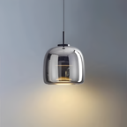 Røget Glas Pendellampe - Nordisk LED Hængelampe
