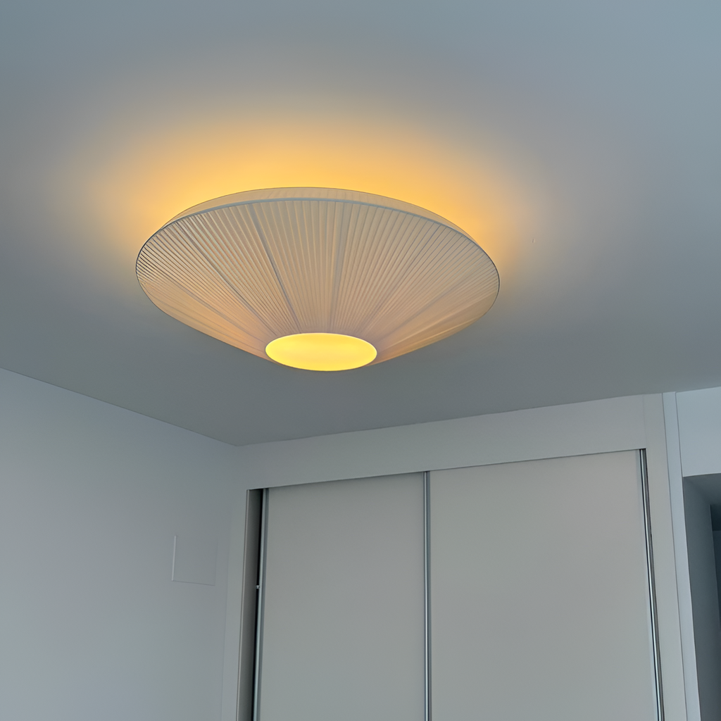 Plisseret Minimalistisk Loftlampe - Dæmpbar