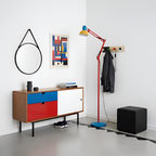 Memphis Industrial gulvlampe med flere arme – justerbar