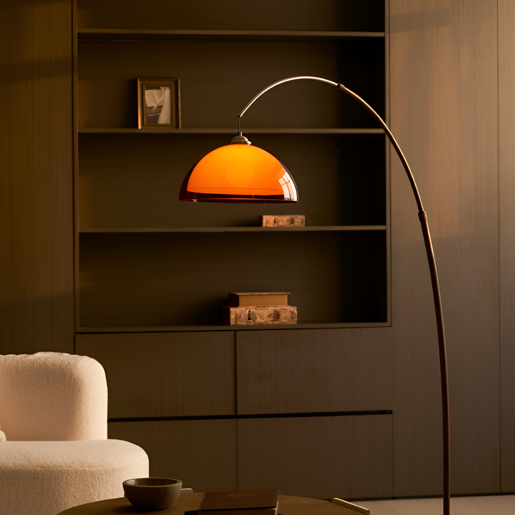 Mid-century Moderne Buegulvlampe - Justerbar