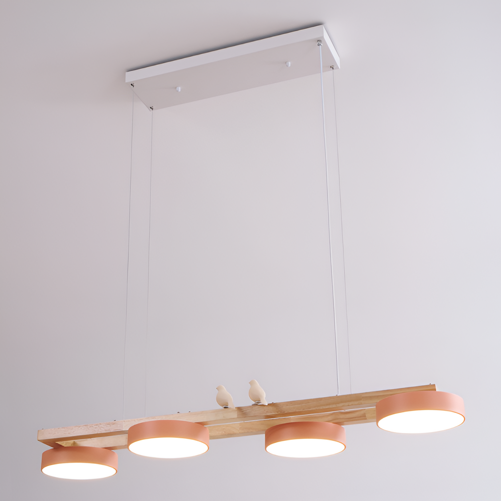 Nordisk Lineær Lysekrone - Minimalistisk